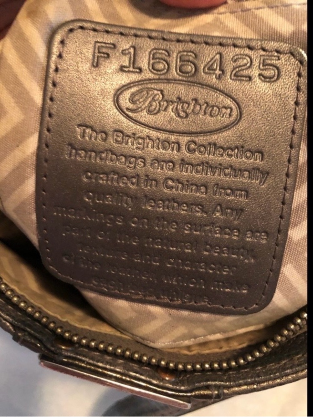 Brighton 12” x 9” leather bag - Picture 7 of 9